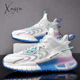 Xajzpa - Men Shoes Sneakers Male Tenis Luxury Mens Casual Shoes Trainer Race Breathable Fashion