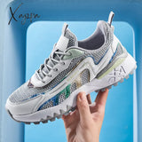 Xajzpa - Men Shoes Sneakers Male Tenis Luxury Mens Casual Shoes Trainer Race Breathable Fashion