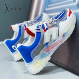 Xajzpa - Men Shoes Sneakers Male Tenis Luxury Mens Casual Shoes Trainer Race Breathable Fashion