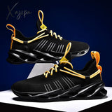 Xajzpa - Men Shoes Sneakers Male Tenis Luxury Mens Casual Shoes Trainer Race White Fashion Loafers