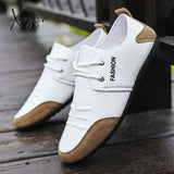 Xajzpa - Men Shoes Winter Genuine Leather Loafers Breathable Autumn Comfortable Casual Outdoor