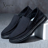 Xajzpa - Men Sneakers Brand Summer Breathable Luxury Outdoor Sneakers Men's Vulcanize Shoes Moccasins Designer Canvas Men's Canvas Shoes