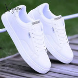 Xajzpa - Men Sneakers Casual Shoes Lightweight New Fashion Man White Flat Lace-Up Business Travel