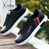 Xajzpa - Men Sneakers Casual Shoes Lightweight New Fashion Man White Flat Lace-Up Business Travel