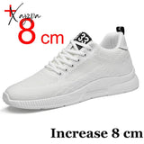 Xajzpa - Men Sneakers Elevator Shoes Hidden Heels Breathable Heightening For Increase Insole 6Cm