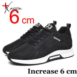 Xajzpa - Men Sneakers Elevator Shoes Hidden Heels Breathable Heightening For Increase Insole 6Cm