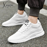 Xajzpa - Men Sneakers Elevator Shoes Hidden Heels Breathable Heightening For Increase Insole 6Cm