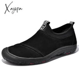 Xajzpa - Men Suede Leather Shoes Outdoor Men’s Loafers Luxury Breathable Soft Driving Non-Slip