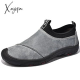 Xajzpa - Men Suede Leather Shoes Outdoor Men’s Loafers Luxury Breathable Soft Driving Non-Slip