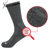 Xajzpa Men Thick Breathable Cotton Cushion Crew Outdoor Sports Hiking Trekking Socks Work Boot For