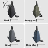 Xajzpa - Men Trendy Multifunction Fashion Shoulder Bags Waterproof Crossbody Travel Sling Bag Pack