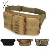 Xajzpa - Men Waist Fanny Pack Hip Bum Bags For Camping Military Assault Nylon Sports Climb Travel Hiking Male Belt Sling Chest Bag