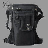 Xajzpa - Men Waist Pack Bum Leg Thigh Bag Motorcycle Rider Nylon/Canvas Military/Assault Male Cross