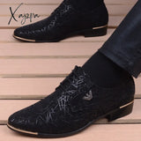 Xajzpa - Men Wedding Shoes Microfiber Leather Formal Business Pointed Toe For Man Dress Men’s