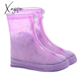 Xajzpa - Men Women Shoes Covers For Rain Flats Ankle Boots Cover Pvc Reusable Non-Slip With