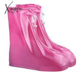 Xajzpa - Men Women Shoes Covers For Rain Flats Ankle Boots Cover Pvc Reusable Non-Slip With