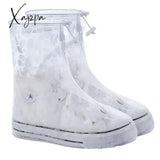 Xajzpa - Men Women Shoes Covers For Rain Flats Ankle Boots Cover Pvc Reusable Non-Slip With