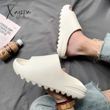 Xajzpa - Men Women Slippers Orginal Sandals Women Beach Casual Shoes EVA Slides Original Men Flip-flops Summer Summer Sandal Men's