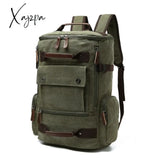 Xajzpa - Men’s Backpack Vintage Canvas School Bag Travel Bags Large Capacity Laptop High Qualit