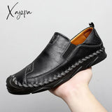 Xajzpa - Men’s Casual Shoes Handmade Mens Style Comfortable Lace Up Moccasins Breathable Loafers