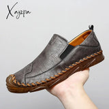 Xajzpa - Men’s Casual Shoes Handmade Mens Style Comfortable Lace Up Moccasins Breathable Loafers