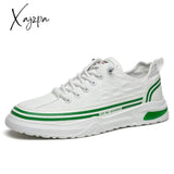 Xajzpa - Men’s Casual Shoes Lightweight Breathable Men Flat Sneakers White Business Travel Tenis