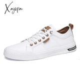 Xajzpa - Men’s Casual Shoes Lightweight Breathable Men Flat Sneakers White Business Travel Tenis