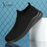 Xajzpa - Men’s Casual Sneakers Knitting Mesh Comfortable Socks Walking Shoes Light Men