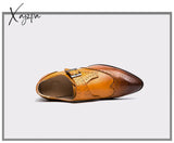 Xajzpa - Men’s Dress Shoes New Fashion Pu Leather Buckle Strap Business Casual High Quality For