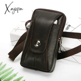 Xajzpa - Men’s High Quality Pu Waist Bag Business Casual Magnetic Ag Leather Belt Holder For Man