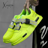 Xajzpa - Men’s High Top Fashion Leather Sneakers Trend Hot Sale Comfortable Man Casual Shoes