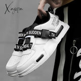 Xajzpa - Men’s High Top Fashion Leather Sneakers Trend Hot Sale Comfortable Man Casual Shoes