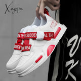 Xajzpa - Men’s High Top Fashion Leather Sneakers Trend Hot Sale Comfortable Man Casual Shoes