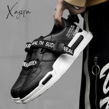 Xajzpa - Men’s High Top Fashion Leather Sneakers Trend Hot Sale Comfortable Man Casual Shoes