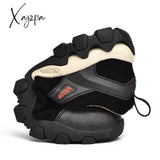 Xajzpa - Men’s Hiking Shoes Suede Leather Wear-Resistant Outdoor Hunting Men Sport Trekking