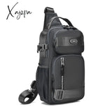 Xajzpa - Men’s Multi-Function Shoulder Bag Fashion Waterproof Chest Travel Cross Body Messenger