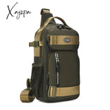 Xajzpa - Men’s Multi-Function Shoulder Bag Fashion Waterproof Chest Travel Cross Body Messenger