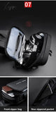 Men's Multifunction Anti-theft USB Shoulder Bag Man Crossbody Cross body Travel Sling Chest Bags Pack Messenger Pack For Male jsvery