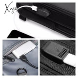 Xajzpa - Men’s Multifunction Shoulder Bag Usb Crossbody Sling Chest Bags Waterproof Travel