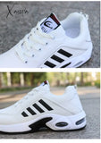 Xajzpa - Men’s Pu Leather Autumn Shoes Boys Casual Sneakers Man Tennis Fashion Men White Trainers