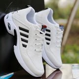 Xajzpa - Men’s Pu Leather Autumn Shoes Boys Casual Sneakers Man Tennis Fashion Men White Trainers