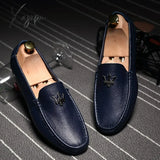 Xajzpa - Mens Shoes Casual Brands Slip On Formal Luxury Men Loafers Moccasins Genuine Leather