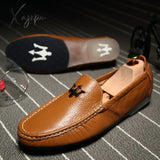 Xajzpa - Mens Shoes Casual Brands Slip On Formal Luxury Men Loafers Moccasins Genuine Leather