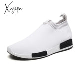 Xajzpa - Men’s Slip On Sock Sneakers 38-47 Super Light Breathable Mens Shoes Men Walking Jogging