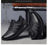 Xajzpa - Men’s Sneakers Quality 6Cm Increasing British Shoes New Breathable Summer Casual Big