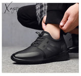 Xajzpa - Men’s Sneakers Quality 6Cm Increasing British Shoes New Breathable Summer Casual Big