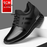 Xajzpa - Men’s Sneakers Quality 6Cm Increasing British Shoes New Breathable Summer Casual Big