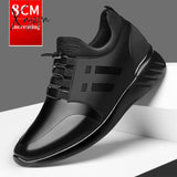 Xajzpa - Men’s Sneakers Quality 6Cm Increasing British Shoes New Breathable Summer Casual Big