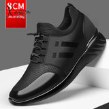 Xajzpa - Men’s Sneakers Quality 6Cm Increasing British Shoes New Breathable Summer Casual Big