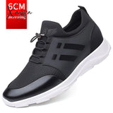 Xajzpa - Men’s Sneakers Quality 6Cm Increasing British Shoes New Breathable Summer Casual Big